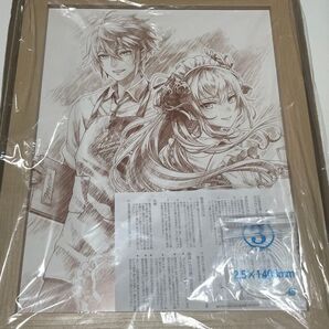 希少 魔法使いと黒猫のウィズ 巡る幸い亭 くじ ラスト賞 描き下ろし額入りアート スケッチver.