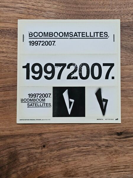 BOOM BOOM SATELLITES アルバム特典 ステッカー