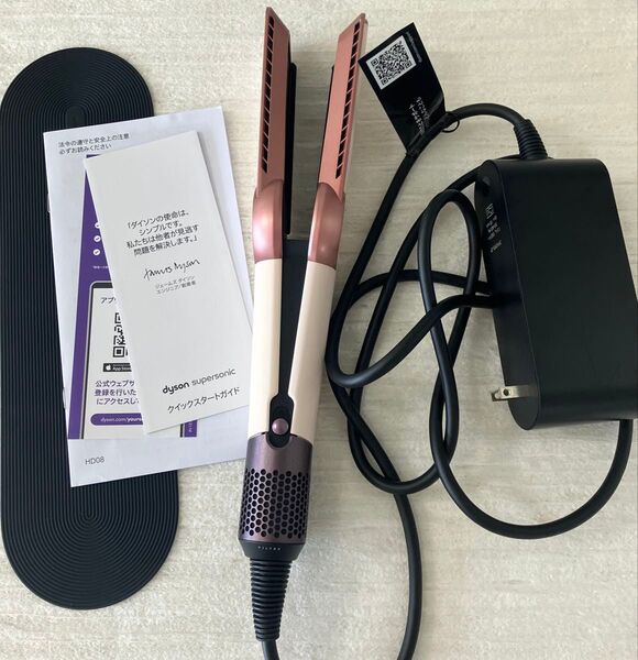 美品ダイソン HT01VLP エアストレイト ヘアアイロン セラミックピンク Dyson ヘアアイロン