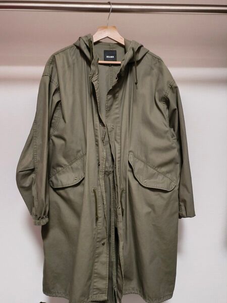BEAMS モッズコート カーキ