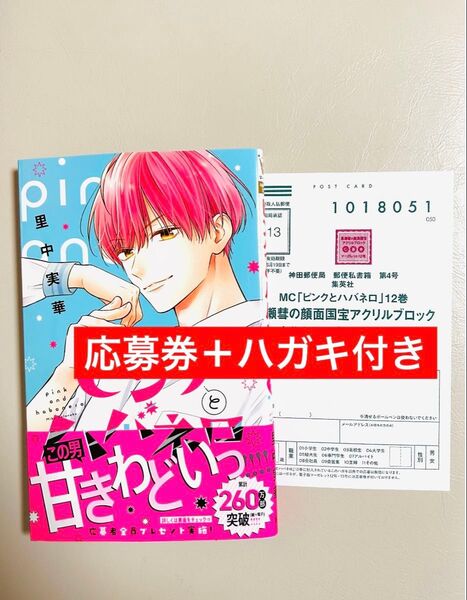 ピンクとハバネロ 12 全プレ応募券 応募ハガキ付き マーガレット12号 (マーガレットコミックス) 里中実華/著