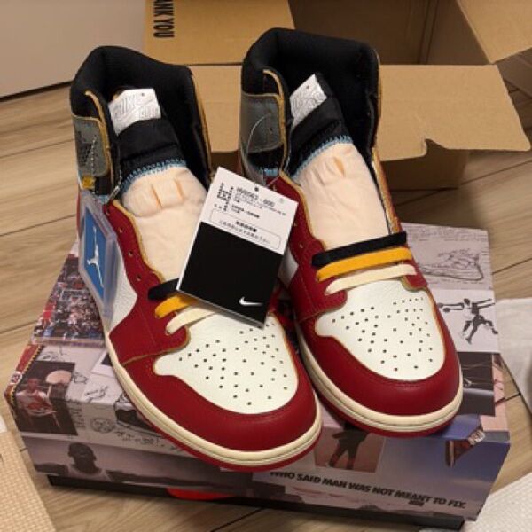 UNION × Nike Air Jordan 1 Retro High OG "Chicago/Shadow" 28cm 黒タグ