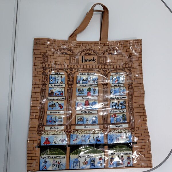 ハロッズ Harrods トートバッグ ビニールバッグ