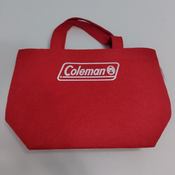 【新品未使用】フェルトトートバッグ【Coleman】【コカコーラ】