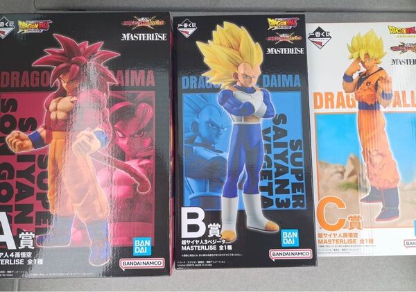 一番くじ ドラゴンボール VSオムニバスCROSS A賞 B賞 C賞 超サイヤ人 超サイヤ人4 孫悟空 超サイヤ人3 ベジータ