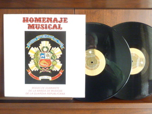 BODAS DE DIAMANTE DE LA BANDA DE MUSICOS DE LA GUARDIA 2枚組/HOMENAJE MUSICAL-9725 （2LP）