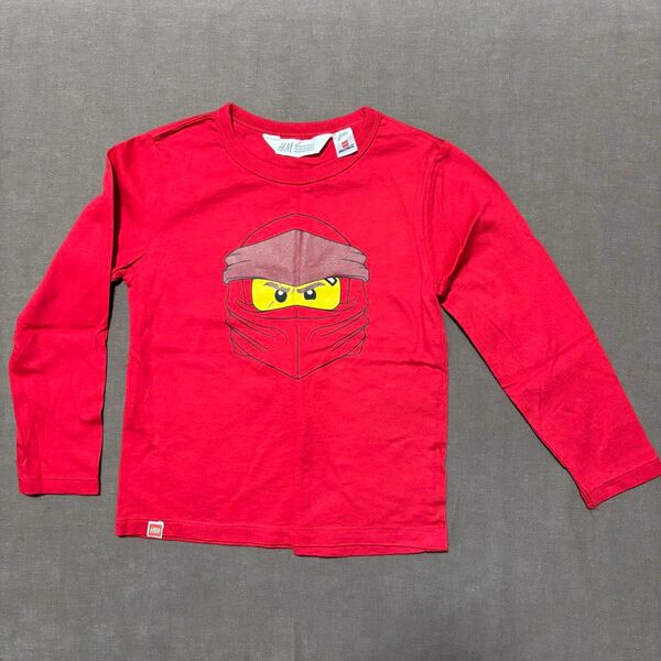 H&M LEGO コラボ 長袖Tシャツ レッド 90 100 ニンジャゴー ロンT レゴランド