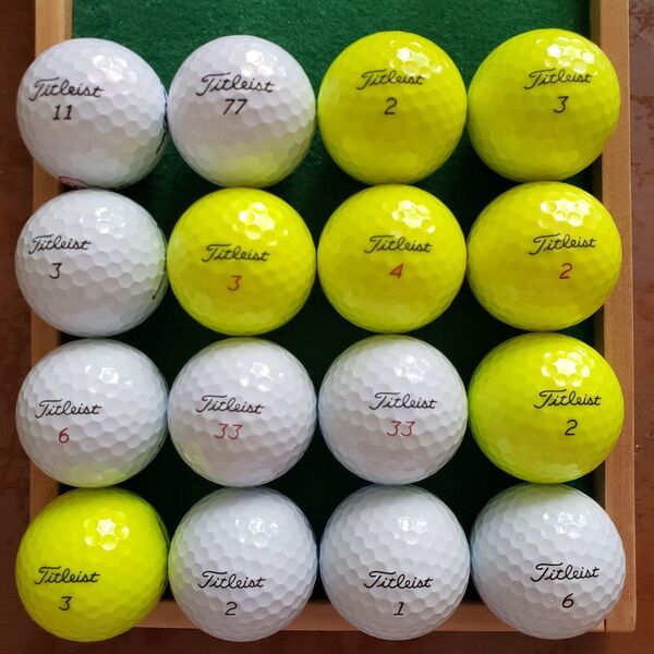 ★特A級ランク★タイトリスト(Titleist) ○PROV1/PROV1x/AVX/Gran Z《合計16個》ロストボール