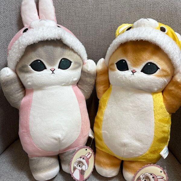 【新品タグ有り】モフサンド mofusand 着ぐるみにゃんBIGぬいぐるみ コンプリートセット