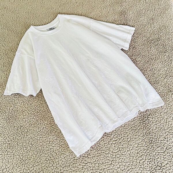USAコットン プロクラブ レディース 半袖Tシャツ【M】白 夏カジュアル コットン 100 無地