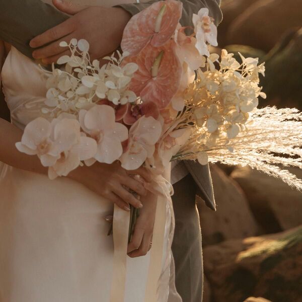 アーティフィシャル フラワーブーケ 造花 結婚式 前撮り