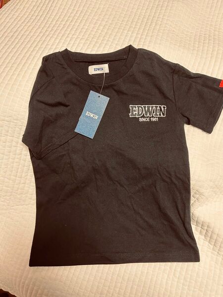 EDWIN Tシャツ ブラック 未使用 エドウィン 男の子 キッズ 110cm 黒 ブラック 半袖 シャツ