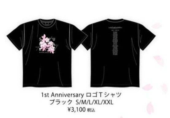 櫻坂46 MサイズTシャツ 1st YEAR ANNIVERSARY LIVE