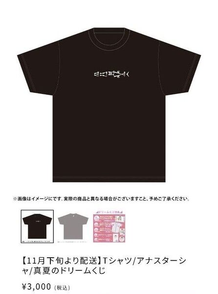 乃木坂46 MサイズTシャツ アナスターシャ