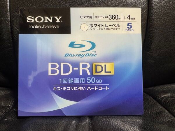 SONY 録画用BD-R DL 追記型 1-4倍速 片面2層 50GB 5枚 インクジェットプリンタ対応 5BNR2VCPS4