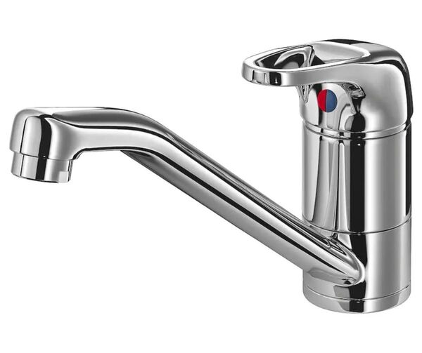 シングルレバー混合栓, クロムメッキ 新品未使用