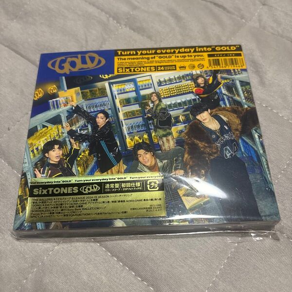 通常盤 (初回仕様) スリーブケース+フォトブック20P SixTONES CD/GOLD 25/1/15発売 【オリコン加盟店】