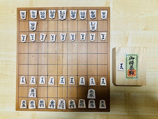 将棋盤・将棋駒セット 木製折りたたみ盤 木製駒