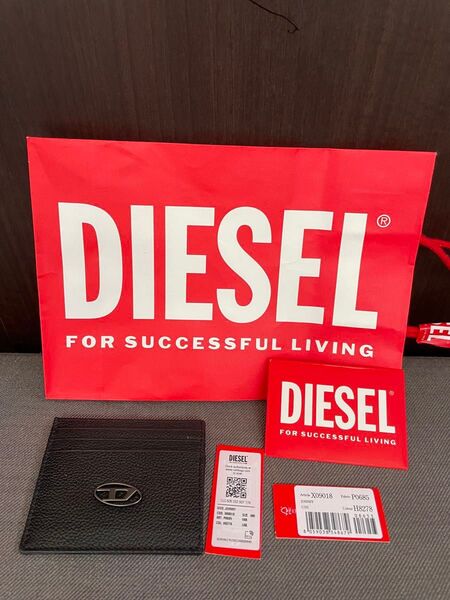 DIESEL カードケース ブラック 定期入れ 名刺入れ