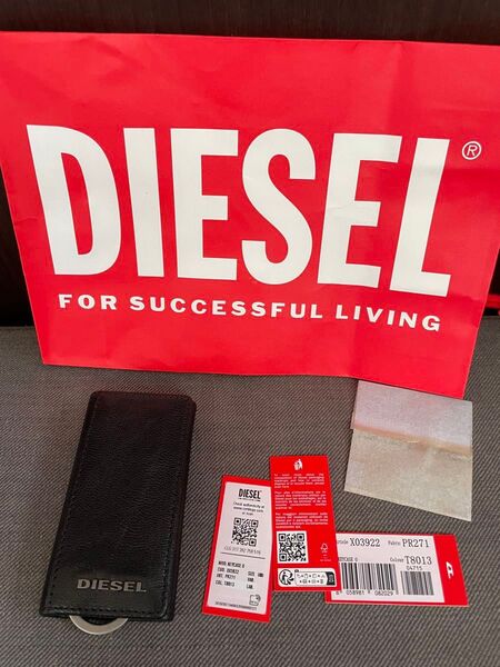 DIESEL キーケース X03922 PR271 ブラック レザー 未使用