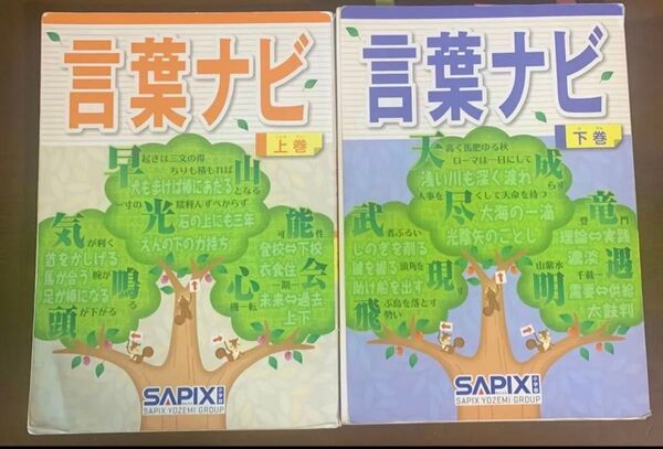 SAPIX 言葉ナビ 上下巻セットサピックス