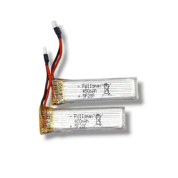 K110 K110S用 マイクロヘリ 互換リポバッテリー 2本セット 1sリポバッテリー3.7v 450mah