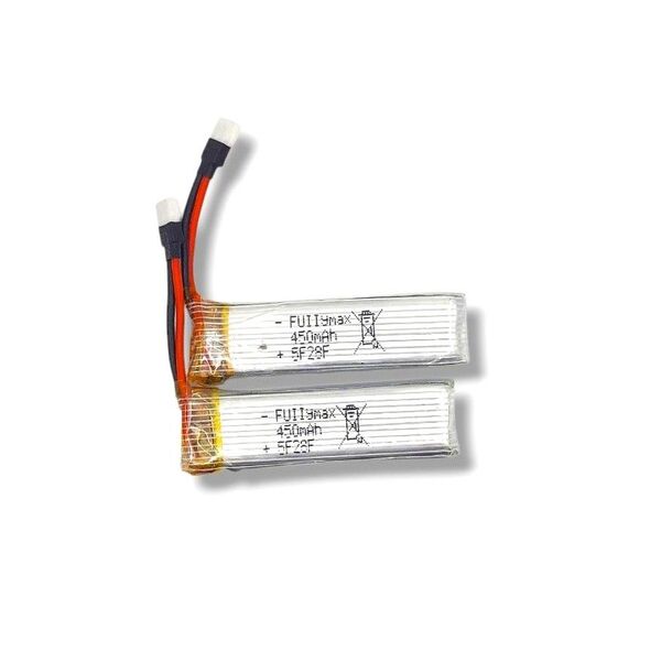 XK K110S マイクロヘリ用 互換 1セルリポバッテリー 2本セット 1sリポバッテリー3.7v 450mah