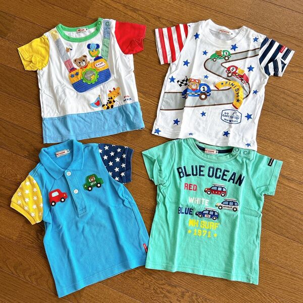 ミキハウス 90センチ 6点おまとめ売り ミキハウス 半袖Tシャツ Tシャツ キッズ 子供服