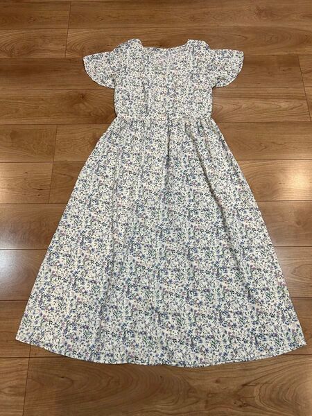 No.95 GU 小花柄ワンピース バックリボン
