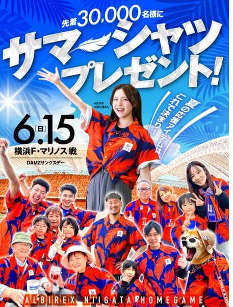 アルビレックス新潟対横浜FマリノスペアE1スタンド