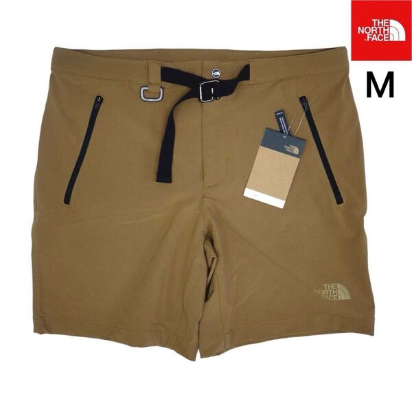US限定 ノースフェイス ストレッチ ショートパンツ M ブラウン 速乾/軽量 THE NORTH FACE