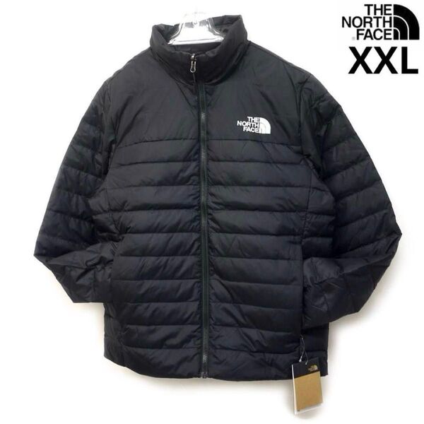 US限定 ノースフェイス ダウンジャケット XXL ブラック 高耐久撥水加工 THE NORTH FACE 日本未発売