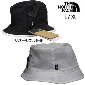 ノースフェイス リバーシブル バケット ハット L / XL ブラック/ホワイト THE NORTH FACE