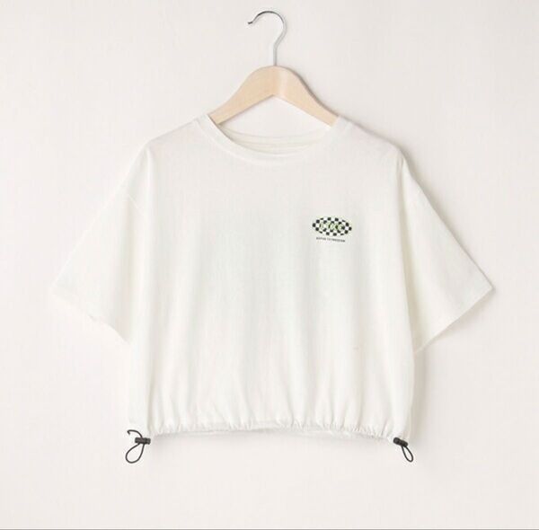 【ラブトキシック】フラッグチェックドロスト半袖Tシャツ サイズ160