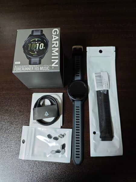 GARMIN Forerunner165 music black Gray スマートウォッチ おまけあり