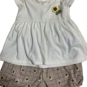 バースデイ 女の子 半袖Tシャツ ショートパンツ ひまわり 95cm セット 新品未使用