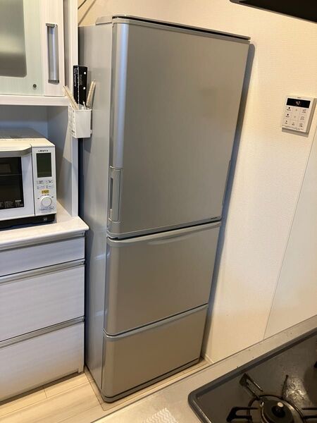 【送料込み】SHARP 2018年製 350L大型冷蔵庫 大容量SJ-W351D-S どっちもドア 両開き