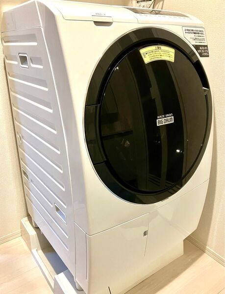 【美品】送料込み!日立2021年製ドラム式洗濯機10kg BD-SG100FL 輸送ボルト付き