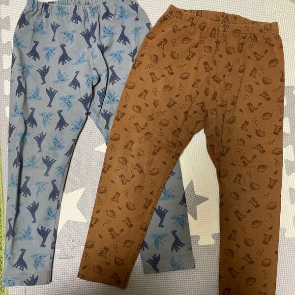 UNIQLO恐竜柄 ズボン パンツ 2枚セット 110㎝