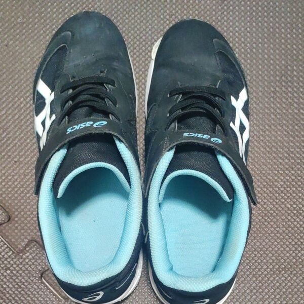 ASICS レーザービーム アシックス スニーカー キッズ 3e 24cm 黒