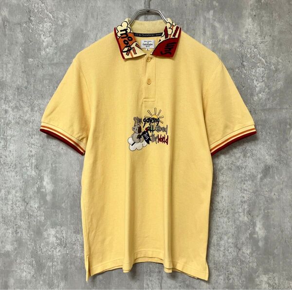 【綺麗】CASTELBAJAC SPORTS|カステルバジャックスポーツ,半袖ポロシャツ,太陽,アニマル,クマ