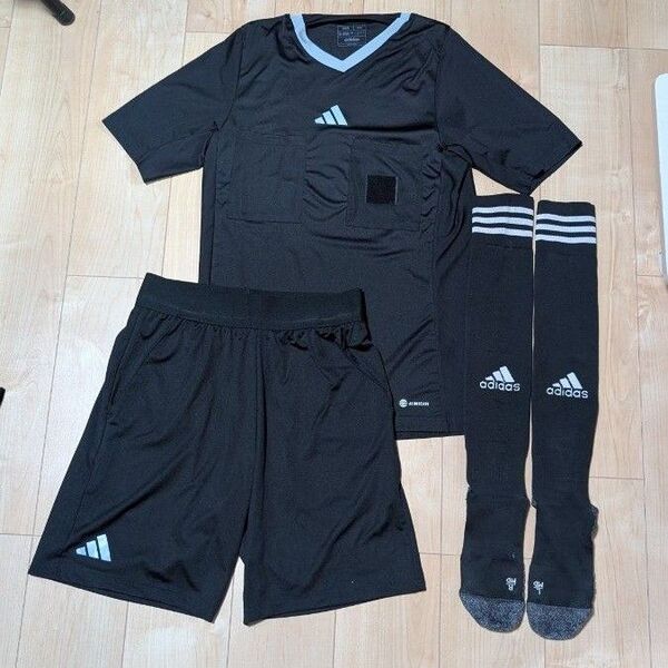 【美品】アディダス 2023 レフェリージャージー審判服セット上下Lサイズ