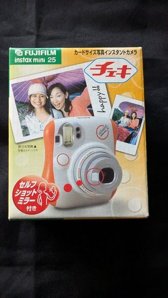 FUJIFILM instax mini 25 チェキ インスタントカメラ オレンジ
