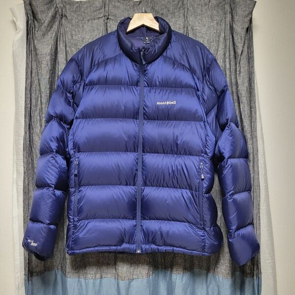 mont-bell モンベル アルパインライトダウンジャケット アウトドア XL 青