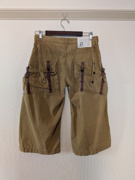 古着 Johnbull カーゴパンツ カーキ 七分丈 パンツ 32w
