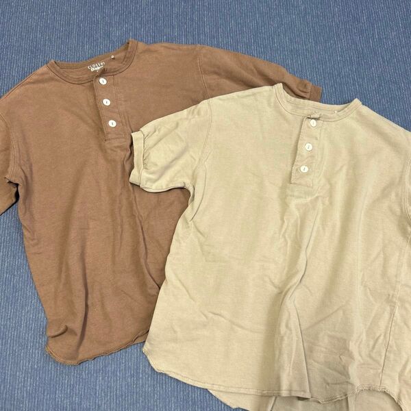 しまむら 7分袖 半袖 Tシャツ 2枚セット売り 100cm