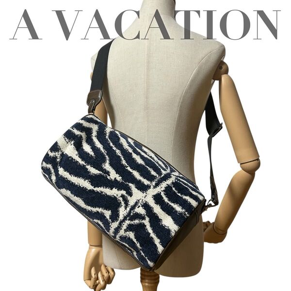 希少 アヴァケーション A VACATION DRUM ZEBRA ドラム ゼブラ ショルダーバッグ 斜め掛け クロスボディ 鞄
