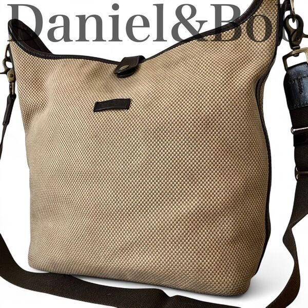 良品 ダニエルアンドボブ Daniel&Bob ショルダーバッグ 斜め掛け クロスボディ A4可 メンズ キャンバス 大容量 鞄