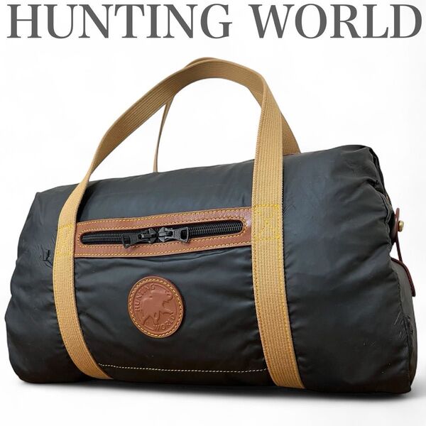 ハンティングワールド HUNTING WORLD ミニボストンバッグ トートバッグ バチュークロス メンズ 旅行 出張 カバン