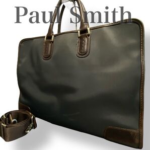 ポールスミス PAUL SMITH ビジネスバッグ ブリーフケース 2way ショルダー A4収納 通勤 通学 メンズ ブラック系